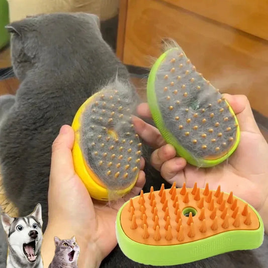 PawBrush™ – Cepillo de Vapor 3 en 1 para Mascotas
